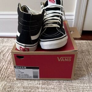 Vans SK8-Hi Slim Black White High-Tops